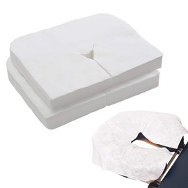 Lotvic Pack of 200 Nose Slit Wipes Massage Table, Disposable Nose Slit Wipes for Massage Tables, Massage Face Covers, Non-Woven Fabric for Massage Tables, Spa, Tattoo, Salon, 40 x 32 cm