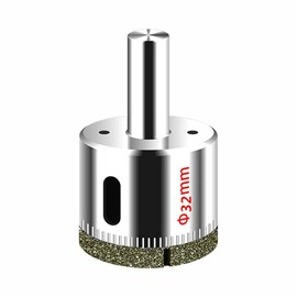Diamond Coated Drill Bits Hole Saw Hollow Core Diamond Drill Bits 1-1/4 Inch / 32mm for Glass Ceramic Porcelain Tiles Marble Granite Quartz Gemstone Father's Day Gift (32mm)