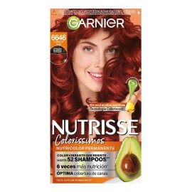 TinteNutrisseNutrisse coloríssimosMascarilla nutricolor permanentetono 6646 cobrizo rubípara cabello
