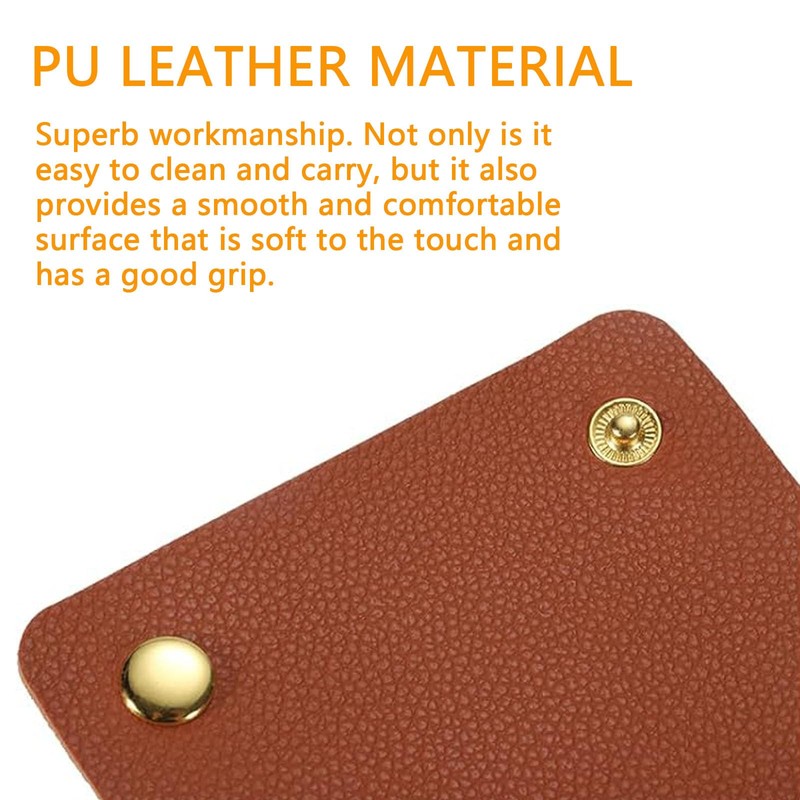 2Pcs Soft Luggage Handle Wrap PU Leather Handbag Handle Covers
