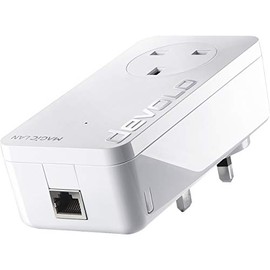 devolo 8254 Magic 2-2400 LAN Add-On Powerline Adapter (Up to 2400 Mbps for Your Powerline Home Network, 1x GB LAN Port, Ideal for Online Gaming, 4k/8k Uhd Streaming, Stable Home Working), White