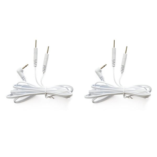 Tens Lead Wires - 2.5mm mini-plug to Two 2mm Pin Connectors (2) - Discount Tens
