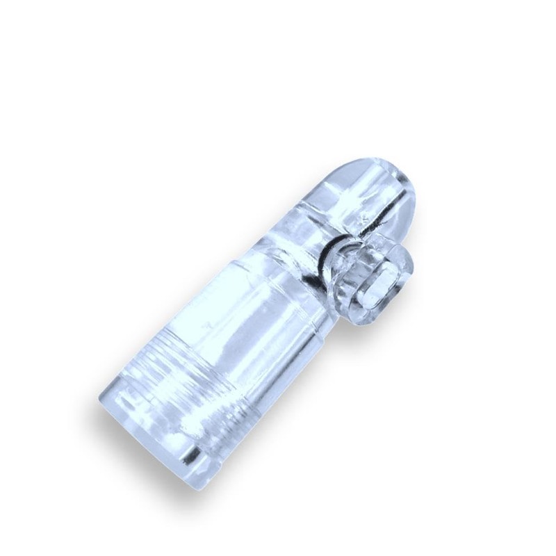 2 x Acrylic Snuff Dispensers Clear Dispensers Batcher in Length