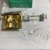 Mintcraft MINT CRAFT BRASS PLATED RECESSED SOAP HOLDER AND GRAB