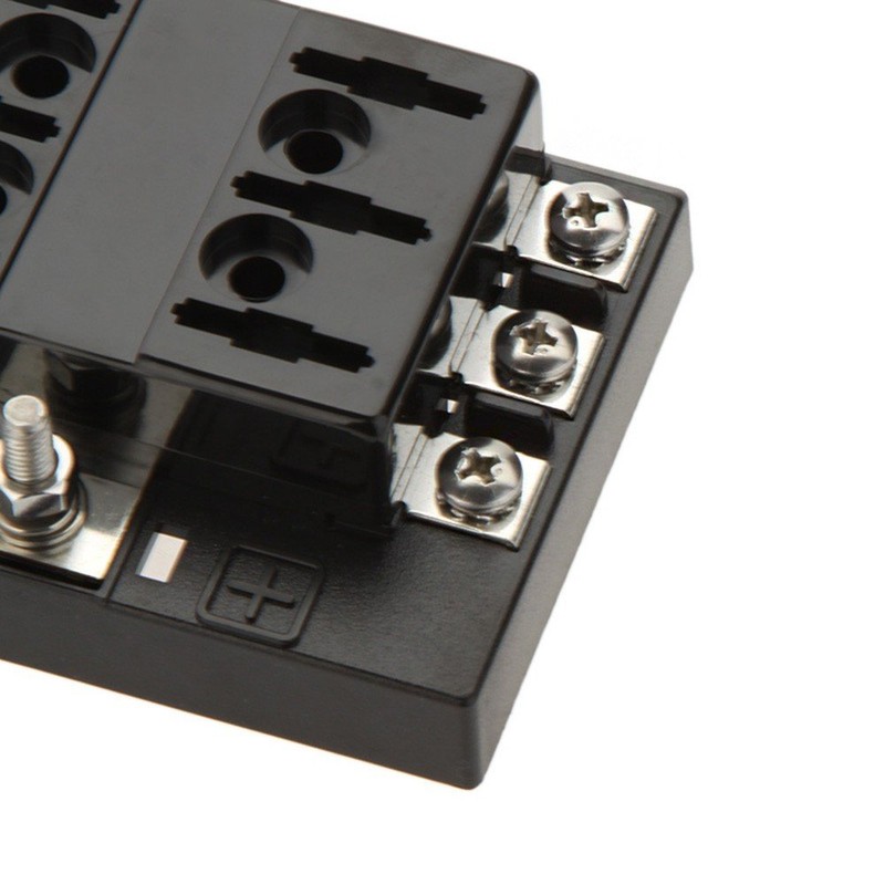 Ronben 6 Way Circuit 32V DC Blade Fuse Box Block