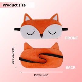 Pack of 3 Children's Soft Sleeping Masks with Adjustable Straps Blindfolds Cute Cartoon Sleeping Mask for Children Girls Blindfold Eye Mask Sleep Travel Women Sleeping Mask