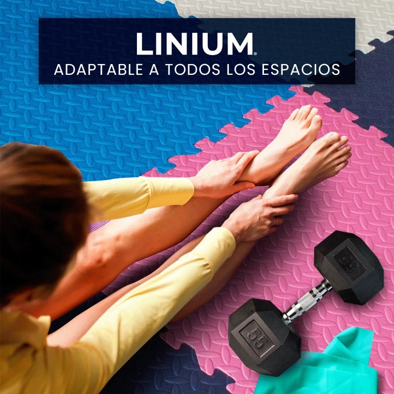 Linium Piso Colchoneta Tapete Acolchonado Gimnasio Gym 60x60 8pcs