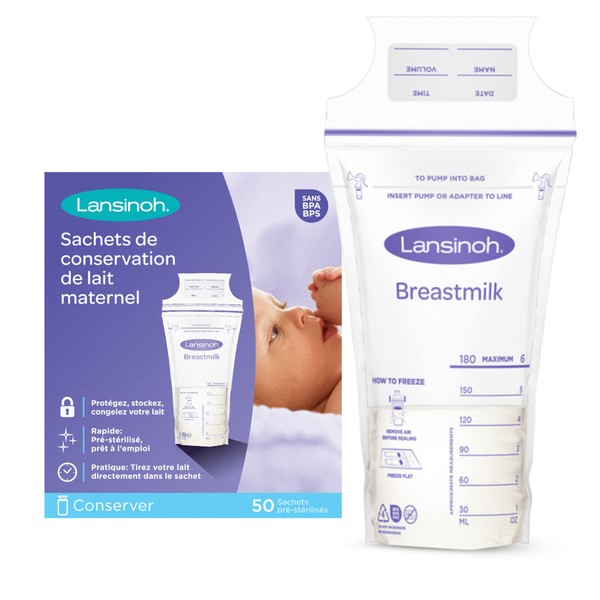 Lansinoh Breast Milk Preservation Sachets 50 Units