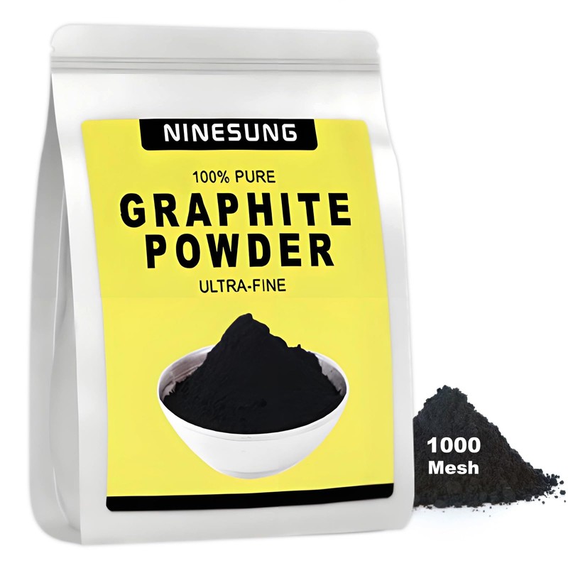 Ninesung Pure Graphite Powder | 1000 Grit Superultra-Fine Graphite Powder