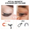 BILEYCHA Upgrade 3D Natural Magnetic Eyelashes,Lightweight Magnetic Eyeliner and Eyelashes