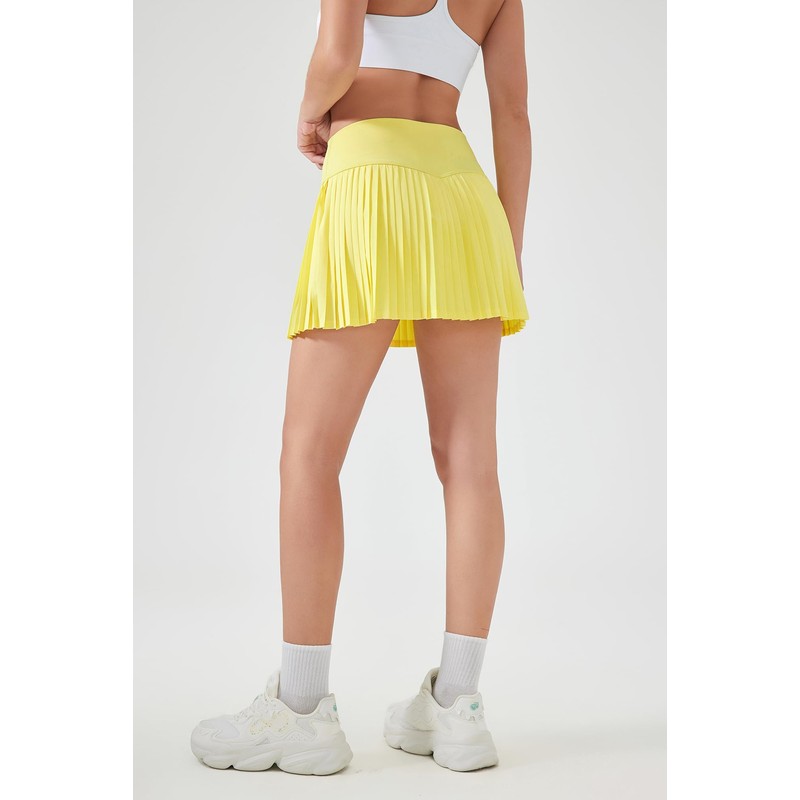 altiland Womens' Cool Feeling Pleated Tennis Athletic Running Mini Skirts