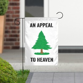 Outdoor Tree Flag - Double-Sided Outdoor Flags & Banners - Realistic Garden Flag Tree Flag Fade-Resistant Weatherproof Design