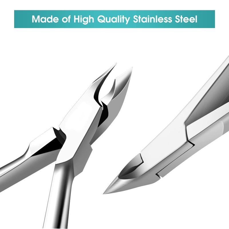 Toenail Clipper, Professional Stainless Steel Nail Clipper Ingrown Toenail Tool