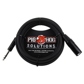 Pig Hog PX-TMXM25 1/4" TRS to XLR Balance Adaptor Cable, 25 Feet