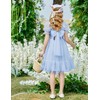 Arshiner Blue Dresses for Girls Summer Tween Easter Party Tulle