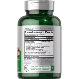 Horbäach Turmeric Curcumin with Black Pepper & Tart Cherry | 180 Count | by Horbaach