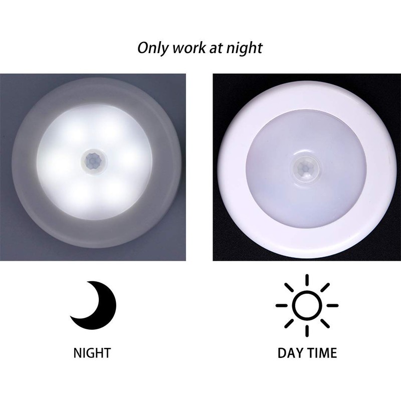 yucanucax 6pack Wireless Motion Sensor LED Cabinet Light Stick-Anywhere Nightlight