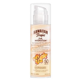 Hawaiian Tropic Silk Hydration Weightless Sunscreen Lotion with Air-Soft Texture, SPF50, 150 Milliliters