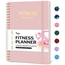 Fitness Workout Journal for Women & Men, A5(5.5" x 8.2") Workout Log Book Planner for Tracking, Progress, and Achieving Your Wellness Goals-Pink