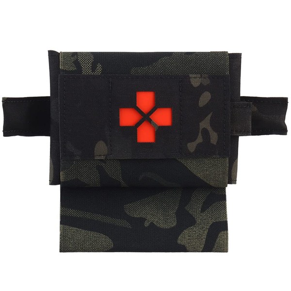 PHOENIX IKKI Removable Inner Bag with Tourniquet Storage Pouch Compatible with Molle Molle First Aid Tactical Medical Pouch Medical Pouch Medical Bag First Aid Pouch First Aid Pouch Black CP Camo