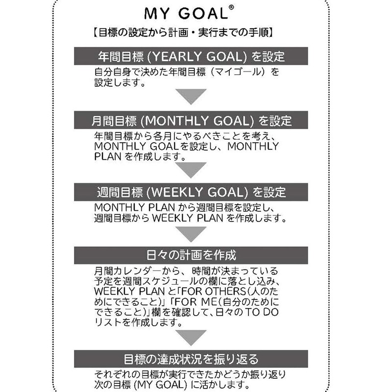 My Goal Diary 2025 / B6 / Mint DU-B614-25LG