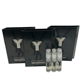 Yves Saint Laurent YSL Y Men Sample Perfume LE PARFUM Spray Trial Size Partially Filled Vials 1.2 ml / 0.04 fl oz (set of 3)