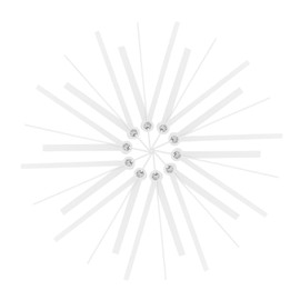 TEHAUX 10Sets Elegant Metal Clock Hands Durable Replacements for DIY Wall Clocks Easy Installation Classic Design Suitable for Home Supplies and Craft Projects