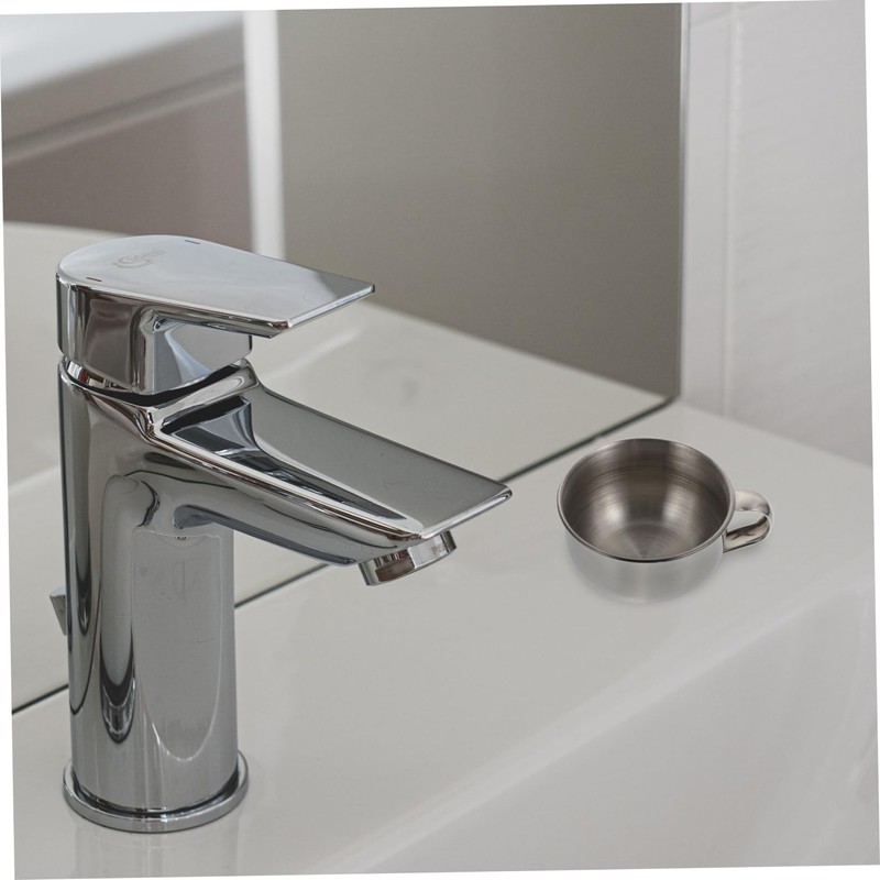 BIUDECO Elegant Men's Shaving Bowl Handle Stainless Steel Bowl for