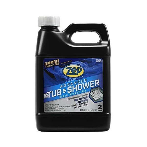 New! Zep Advanced Tub and Shower Drain Opener Gel 32 Ounce U49210