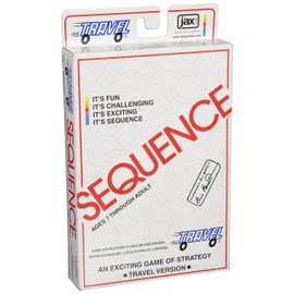 Jax Travel SEQUENCE - The Exciting Strategy Game in a Compact Travel Case! , White