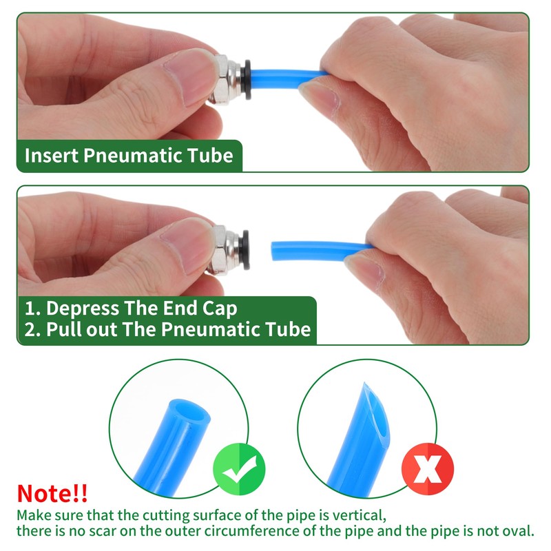 TUCKBOLD Push to Connect Air Fittings 1/4" Male Thread Air