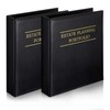 Skyygemm 2 Pcs Estate Planning Portfolio Binder PU Leather 3