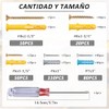 T.K.Excellent - Kit de tornillos para máquina de electricista Phillips