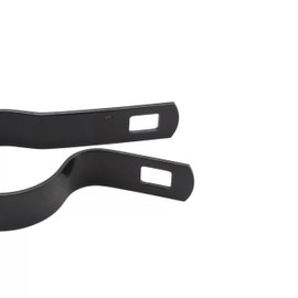 Black Coated Chain Link Tension Band, Durable Steel Chain Link Fence Hardware, Rust-Resistant, Easy Install, Includes Required Bolt (25, 4")