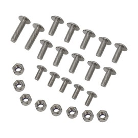 Angrebuild 25 Piece Motorcycle Fender Bolt Screw Nut Mount Kit Replacement for Yamaha Banshee 350 YFZ 350 ATV Bolts Guards Screws Bolts for 90149-06306 90150-06037 90154-05013