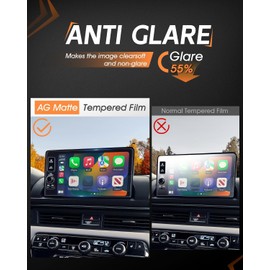 2Pcs Matte Screen Protector for 2023-2025 Honda Civic Accessories Touchscreen Cover for Civic 2023 2024 2025 (Sport, Si) -9" Matte Anti Glare Tempered Glass 2Pcs