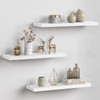 Forbena White Floating Shelves for Wall Decor, 24 Inches Long