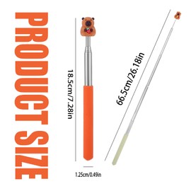 2PCS Lexziuo Retractable Pointer Stick for Classroom, Telescopic Teacher Pointer for Elementary Kindergarten School, Presentation Reading Stick