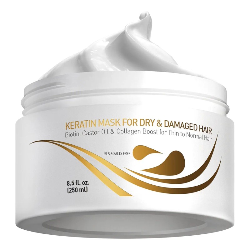 Mascarilla Reparadora Keratina Vitaminas Y Aceite De Ricino