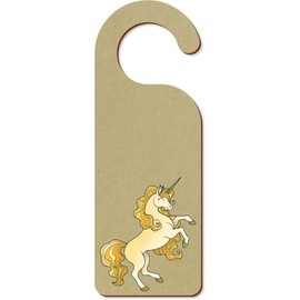 'Golden Unicorn' 200mm x 72mm Door Hanger/Sign (DH00045668)