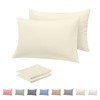 Rohi Microfibre Cream Pillowcases 2 Pack – Ultra Soft &