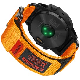 Military Watch Band Compatible with Garmin, 26mm Wide Hoop and Loop Nylon Quick Fit Strap for Instinct 3 50mm/Fenix 8 51mm/7X/7X Pro/6X/6X Pro/5X/5X Plus, Tactix 7 Pro/ Delta, Quatix 6X/5X, Descent, Instinct 2X, Foretrex 601/701, Enduro/2/3, D2