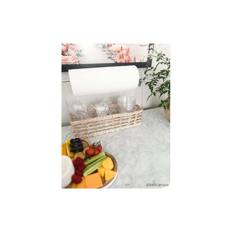 Mud Pie Acrylic Utensil Caddy; 13" x 14"