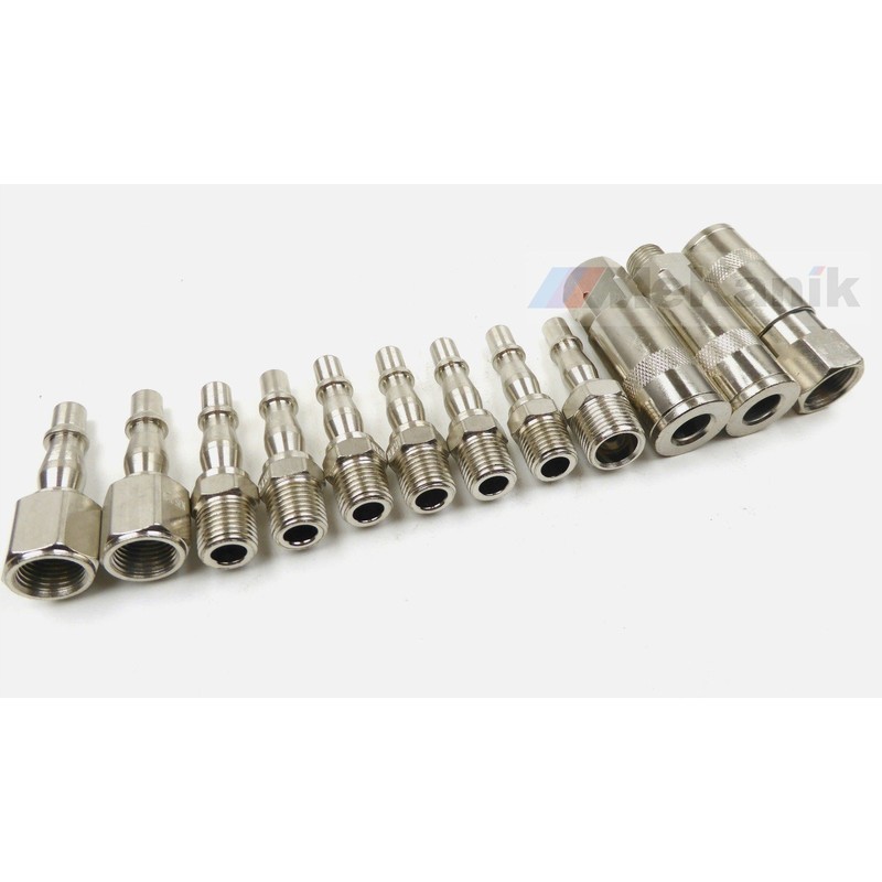 Neilsen CT2887 Quick Connection Couplings and Fittings 12Pcs Set