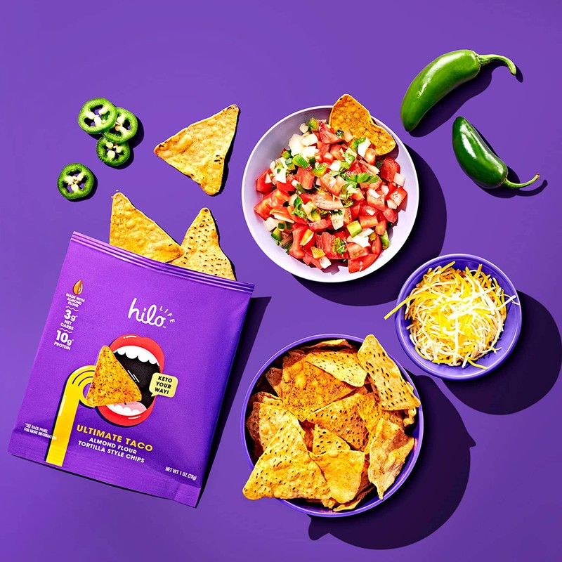 Hilo Life Low Carb Keto Friendly Tortilla Chip Snack Bags,