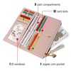 Elegant Slim Wallet for Women - Thin Clutch with Long