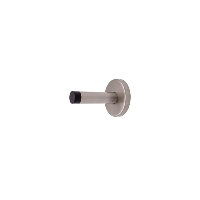 Wall Mounted Straight Door Stop - Brushed Nickel