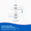 Kenney KN614124 Easy Slide 4-Way Adjustable Shower Caddy, 25.5" L