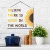 JennyGems Sunflower Theme Wooden Sign: Believe in the Good, Be