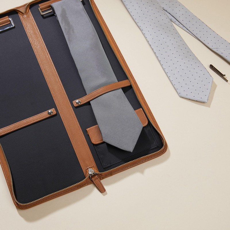 Leatherology Cognac Tie Case